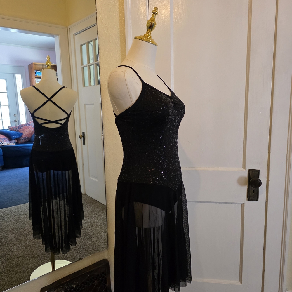 Elegant Black Sequin Dress
